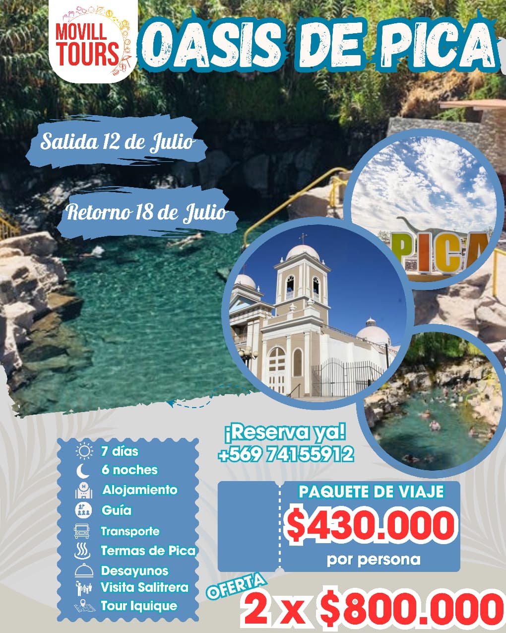 La Tirana, Pica & Bahía Inglesa - Imagen 3