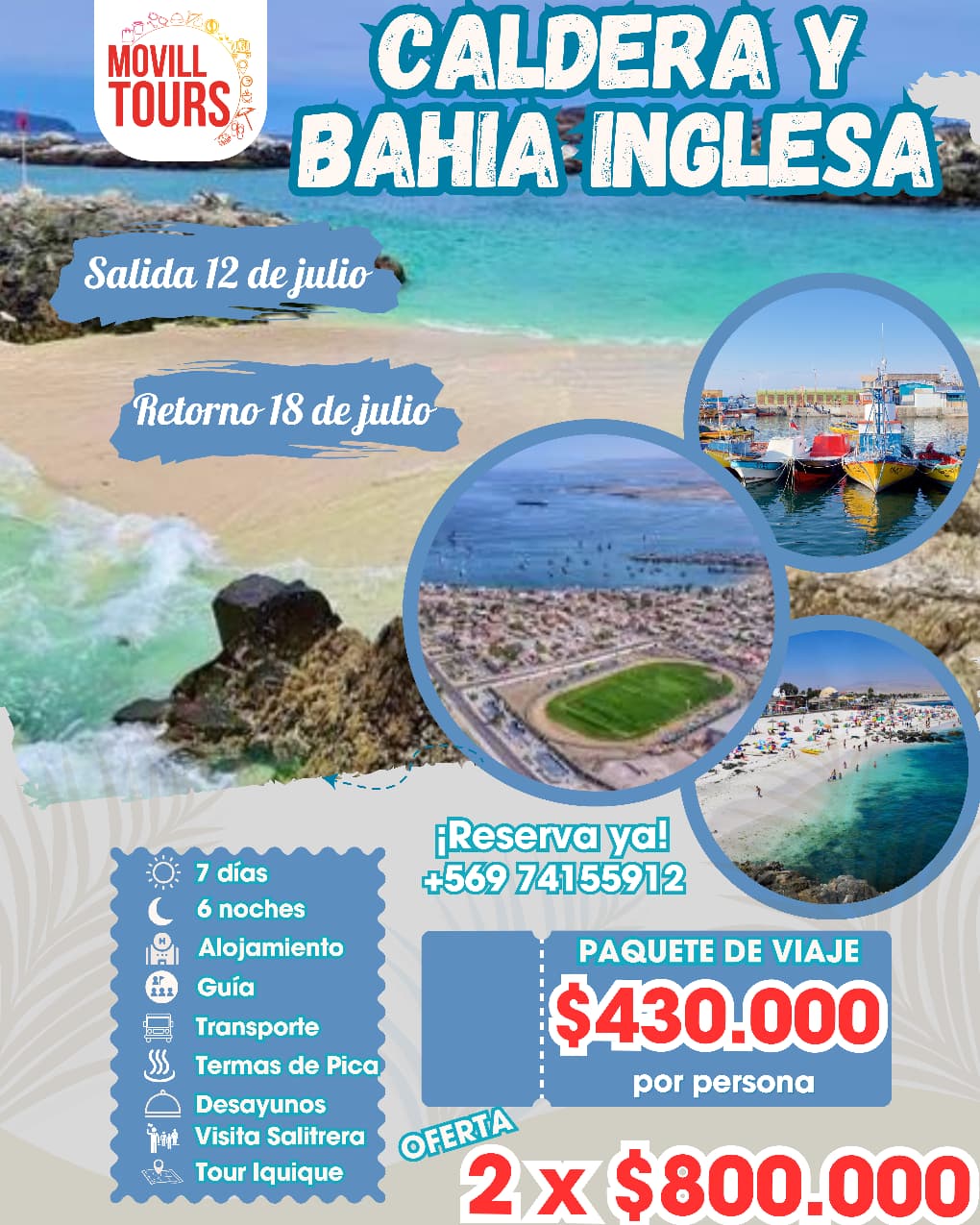 La Tirana, Pica & Bahía Inglesa - Imagen 2